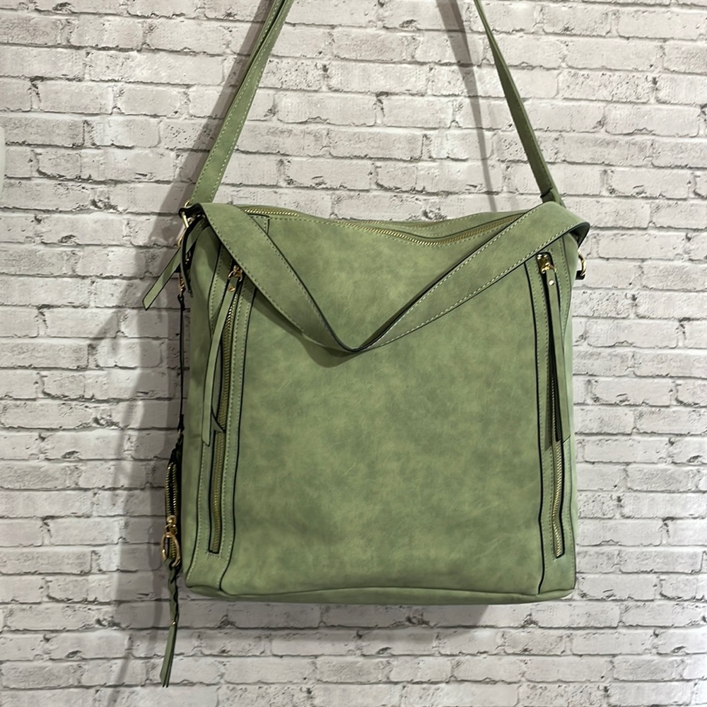 Large Green Sholder/Crossbody Bag